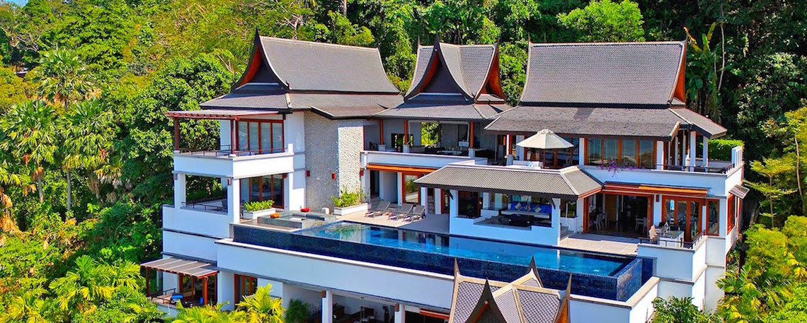 modern thai architecture luxury villa phuket