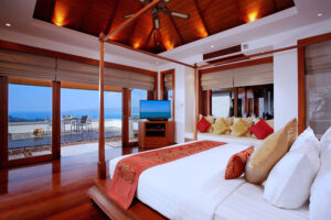 villa yang som bedroom with view