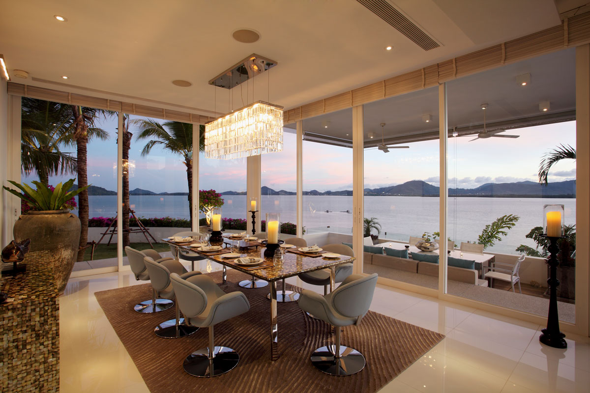 villa dining room design