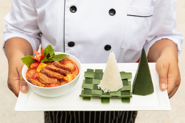 Thai cuisine prepared at villa phuket