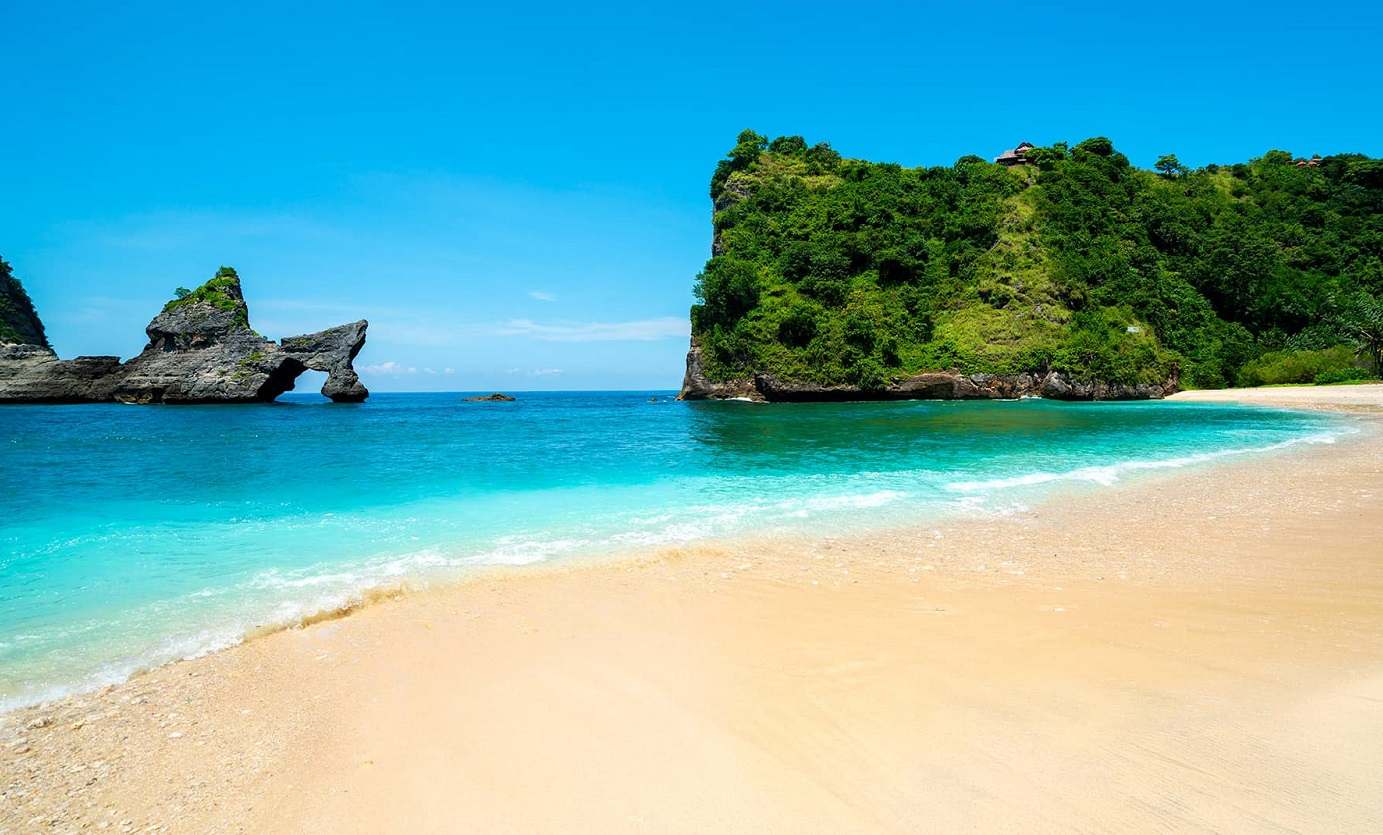 White sand beach in Bali