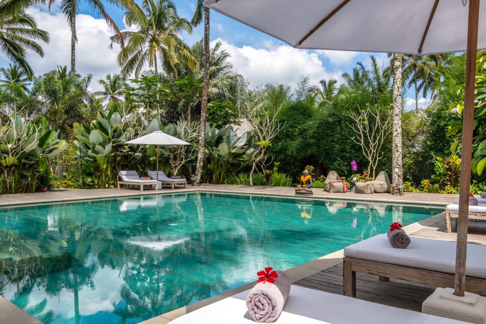 The Beautiful Swimming Pool Area of Villa Nag Shampa